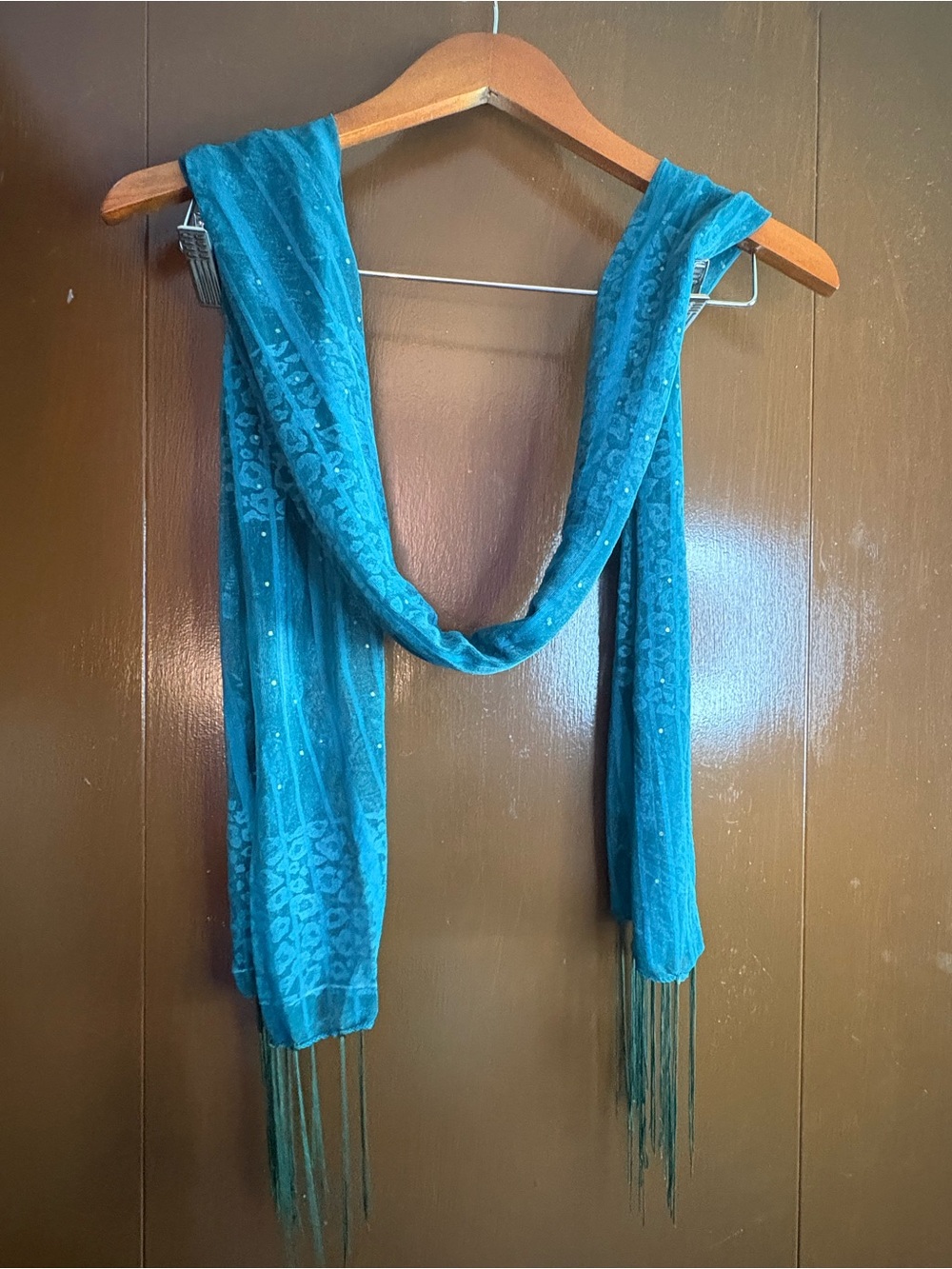 Teal Women's Scarf - Elegant Lightweight Accessory